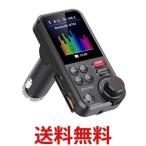 FMトランスミッター Bluetooth 5.0 高音質 ハンズフリー通話 操作簡単 重低音 USBメモリー 12V 24V 急速充電 ((C