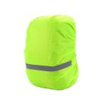  дождевик рюкзак покрытие флуоресценция зеленый M ранец водонепроницаемый водоотталкивающий отражающий материал уличный ходить на работу посещение школы велосипед предотвращение преступления ((S