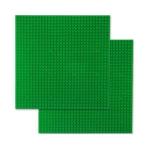 2枚セット LEGO ブロック 基礎板 グリーン 緑 土台 ベースプレート