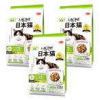 3個セット ラシーネ 日本猫 キャットフード かつお節&まぐろ節入り フィッシュ&チキン味 1.18kg 小分包装