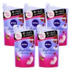 ショッピングニベア 5個セット 花王 ニベア エンジェルスキン ボディウォッシュ カシス&ハーブの香り つめかえ用 360ml ボディソープ