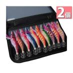 2個セット エギング セット 10本セット 3号 エギングセット エギ 餌木 釣り フィッシング ケース イカ釣り ((S