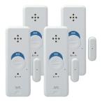  Elpa ASA-W13-N4P окно pita сигнализация удар + открытие обнаружение тип двойной обнаружение модель 4 шт. комплект белый ELPA