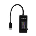 USB напряжение электрический ток контрольно-измерительный прибор USB-C тестер напряжение 4-30V электрический ток 0-6.5A, температура электризация час емкость волновое сопротивление и т.п. ((S