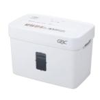 GBC シュレッダー 家庭用 卓上 クロスカット 最大細断枚数6枚 連続使用約3分 プラスチックカードも細断可能 ホチキス10号11号対応