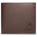 [アーノルドパーマー] 財布 メンズ 二つ折り財布 中べら付 札入小銭入れ 多収納 革 大容量 APS-3141 (brown) ☆