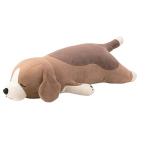 りぶはあと 抱き枕 プレミアムねむねむアニマルズ ビーグル犬のビッキー Mサイズ(全長約53cm) ふわふわ もちもち ぬいぐるみ だきまくら