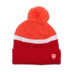 定価6,600円→特価4,620円 BunkerMentality  メンズ  ニットキャップ  2Tone Bobble Hat  ニット帽  レッド    バンカーメンタリティー