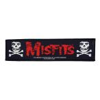 MISFITS - STRIP LOGO LONG PATCH / ошибка fitsu частота patch нашивка 