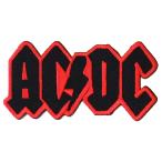 AC/DC - BLACK LOGO ON RED PATCH /e-si-*ti-si- частота patch нашивка 