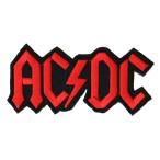 AC/DC - RED LOGO ON BLACK PATCH /e-si-*ti-si- частота patch нашивка 