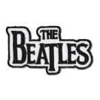 BEATLES - BLACK LOGO ON WHITE PATCH / Beatles частота patch нашивка 