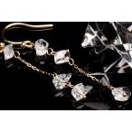 Yahoo! Yahoo!ショッピング(ヤフー ショッピング)K10 ハーキマーダイヤモンド ピアス K10 ピアス 10k ピアス 10金 4月誕生石　当店オリジナルデザイン_A1151