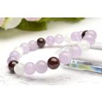 パワーストーン 天然石 信頼と友愛の深紅のガーネットパワーストーン　ラベンダーアメジスト ブレス A504 ★5000円以上ネコポス送料無料！