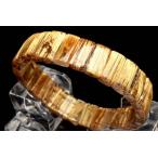 【1点物】迫力金針! ゴールドタイチンルチルクォーツ 7-8x14mm バングル _L5993