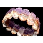 [1 пункт предмет ] натуральный .. аметист &k Lazy гонки a торцевая дверь симбиоз 13-14x24-25mm браслет _MA1378