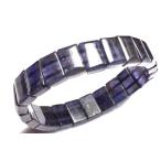 【１点物】透過＆多色性抜群！ アイオライトサンストーン　8.5x13mm　バングル _MC5725