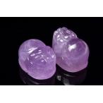 ラベンダーアメジスト　18-20x13-14mm　貔貅彫刻 ルース(穴なし)_PRG641-2