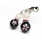 桜彫刻オニキスローズクォーツひょう...