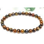 【１点物】嵐の石◇高発色 ピーターサイト　6mm　ブレスレット _U8316