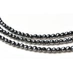 ヘマタイトカット加工3mm１連指輪...