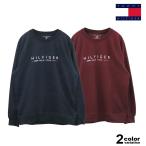 ショッピングトミーヒルフィガー TOMMY HILFIGER トミー ヒルフィガー トレーナー クルーネック スウェット トップス 薄手 裏毛 ロゴ メンズ レディース 部屋着 ルームウェア