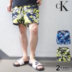 カルバンクライン Calvin Klein ショートパンツ 迷彩柄 総柄 海パン 水着 メンズ  ボードショーツ スイムショーツ サーフパンツ スイムウェア