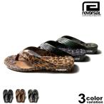 在庫処分 リバーサル reversal サンダル ビーチサンダル rvddw レオパード柄 シャワーサンダル 漁サン メンズ