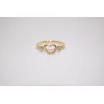 ティファニー　ＴＩＦＦＡＮＹ＆ＣＯ　７５０　オープンハート　２Ｐダイヤモンド　リング　約１２号　【中古】【当日発送】