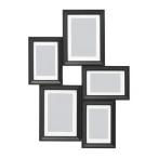 IKEAコラージュフレーム 写真5枚用KNOPPANGブラック送料￥750!代引き可