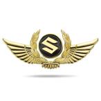 * Suzuki SUZUKI* стикер эмблема покрытие машина Logo автомобиль простой склеивание мощный склеивание царапина .. Gold детали 3D крыло type металлический aaah qtm