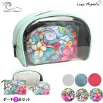 Yahoo! Yahoo!ショッピング(ヤフー ショッピング)ポーチ メイクポーチ 化粧ポーチ 大容量 クリアポーチ メイクケース エチケットポーチ コリーンウィルコックス Colleen Wilcox 3点セットポーチ