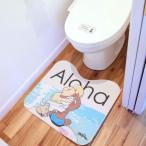  туалет коврик Hawaiian ... модный незначительный PVC 52×60cm... водоотталкивающий коврик только водонепроницаемый 