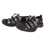 キーン(KEEN)(メンズ)サンダル ニューポートエイチツー ブラック グリーン 1001942 ストラップサンダル 防滑性 通気性 タウン レジャー おしゃれ