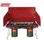 コールマン(Coleman) パワーハウス LPツーバーナーストーブII レッド 2000021950 アウトドア キャンプ BBQ バーベキューコンロ 調理 耐風 ハイパワー