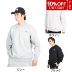ノースフェイス（THE NORTH FACE）（メンズ）トレーナー スウェット スモールロゴ ヘザー スウェットクルー NT62337 Z グレー