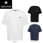 ショッピングau スノーピーク（snow peak）（メンズ）半袖Tシャツ ワンポイントロゴTシャツ SPE-TS-23AU003