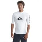クイックシルバー(Quiksilver)(メンズ)ラッシュガード 半袖 UVカット 速乾 ALL TIME SR 24SP QLY241022 WHT