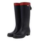 エーグル（AIGLE）（レディース）ミリカ ラバーブーツ ZZFNB66-002 ネイビー×レッド レインブーツ ロングブーツ 防水 耐久性
