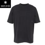 スノーピーク(snow peak)(メンズ)半袖シャツ カジュアル ポケットTシャツ SPE-TS-23AU001BK