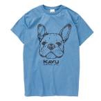  Cub -(KAVU)( мужской )22 собака короткий рукав футболка 19822260 индиго 