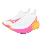 ミズノ（MIZUNO）（メンズ、レディース）ランニングシューズ ジョギングシューズ ネオ ビスタ 2 ホワイト ピンク J1GC254704 スニーカー