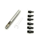 丸穴ポンチセット 小 φ2.0｜2.3｜3.1｜3.5｜4.0｜4.8mm【メール便対応】 [協進エル]  レザークラフト工具 ポンチセット