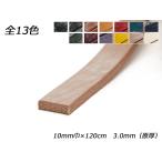 バーミンガムレース（ブライドルレザー） 全13色 10mm巾×120cm 3.0mm（原厚） 1本【メール便対応】 [レザークラフトぱれっと]  レザ