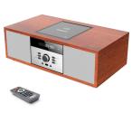 Model_WTB-797 ミニコンポ・セットコンポ CDプレーヤー レトロ/Bluetooth/FMステレオ/USB MP3再生/AUX入力、ヘッドフォンジャック、家庭用コンパクトONEBODYシス