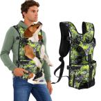 Size:M_Color: черный * зеленый VanderHOME собака слинг-переноска sling домашнее животное Carry собака для ... сумка кошка домашнее животное сумка для домашних животных рюкзак-"кенгуру" с размещением спереди рюкзак-"кенгуру" с размещением сзади домашнее животное 