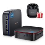 Color: черный [2025 Mini pc Intel N150 первый появление ]Blackview Mini PC MP60, новейший no. 12 поколение Intel N150 16GB DDR4 RAM 512GB M.2 SSD,4 core /4s красный 7nm максимальный .