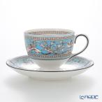 ウェッジウッド Wedgwood フロレンティーン ターコイズ ティーカップ＆ソーサー(リー)200ml アフタヌーンティー