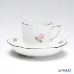 ショッピング薔薇 並行輸入品 ヘレンド ウィーンのバラ プラチナ 00707-0-00 モカカップ＆ソーサー 150ml アフタヌーンティー