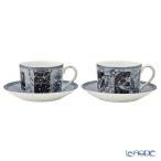 【並行輸入品】 ウェッジウッド(Wedgwood) ミレニアムコレクション ティーカップ&ソーサー ペア 2000年/21世紀 アフタヌーンティー